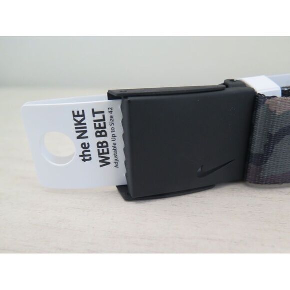 Nike 11295936 72240 Men's O/S Olive Camo Iconic Reversible Camo Web Belt - Picture 9 of 11